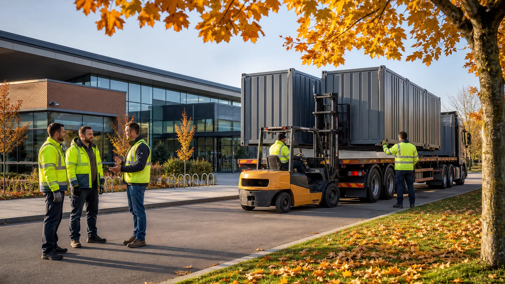 Why Autumn Is Best for Large-Scale School Container Removal